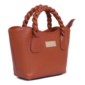 Woven Wedge Tan Brown